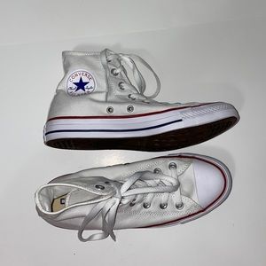 White Converse High Tops